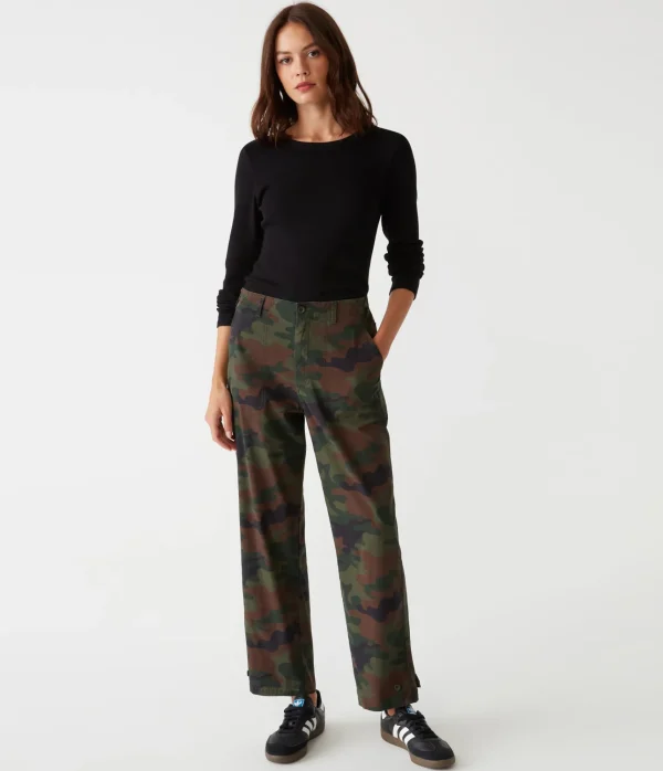Michael Stars Maxine Twill Camo Convertible Pant- Pants, Shorts & Skirts