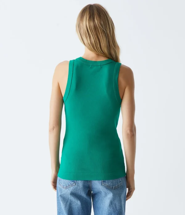 Michael Stars Maya V-Neck Tank- Tank Tops | 1x1 Cotton T-Shirts