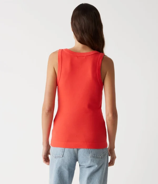Michael Stars Maya V-Neck Tank- Tank Tops | 1x1 Cotton T-Shirts