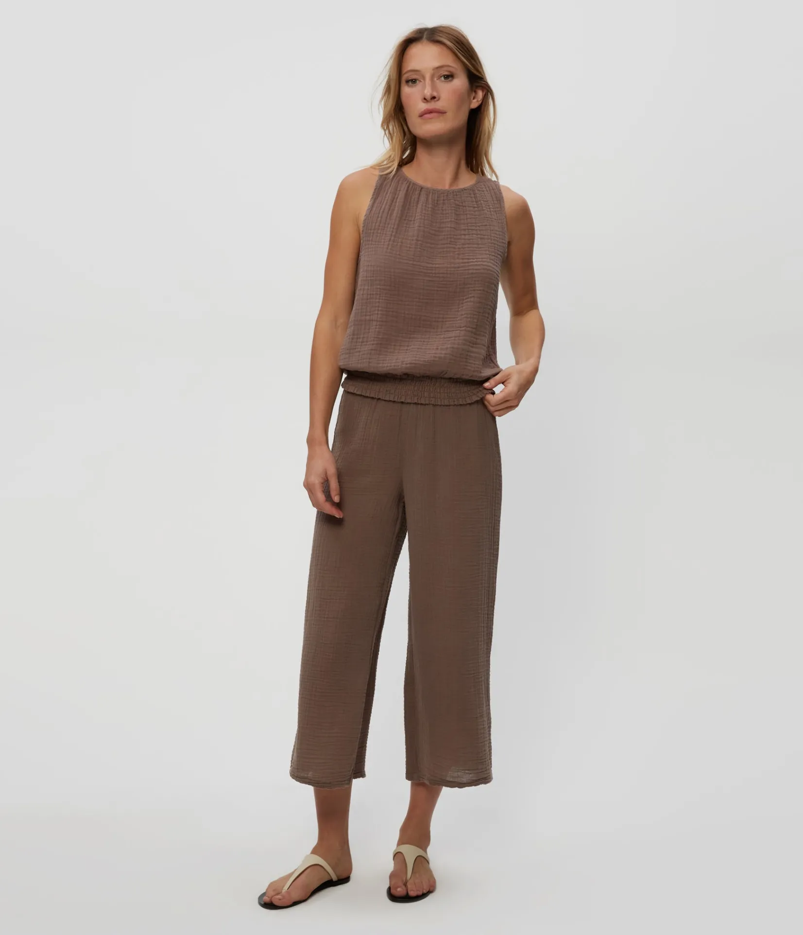 medina_cropped_gauze_pant_11.webp Michael Stars Medina Cropped Gauze Pant- Pants, Shorts & Skirts
