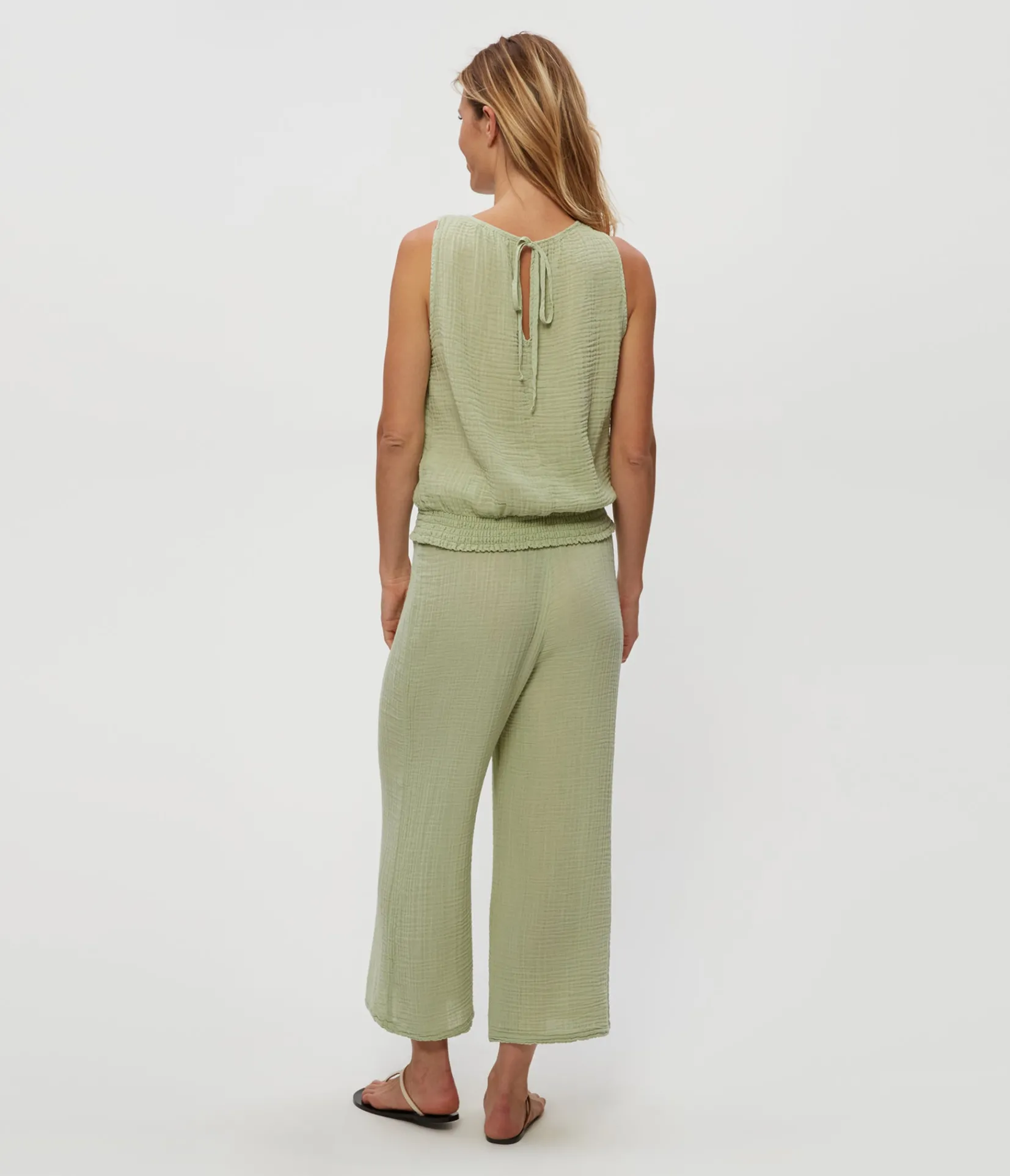 medina_cropped_gauze_pant_2.webp Michael Stars Medina Cropped Gauze Pant- Pants, Shorts & Skirts