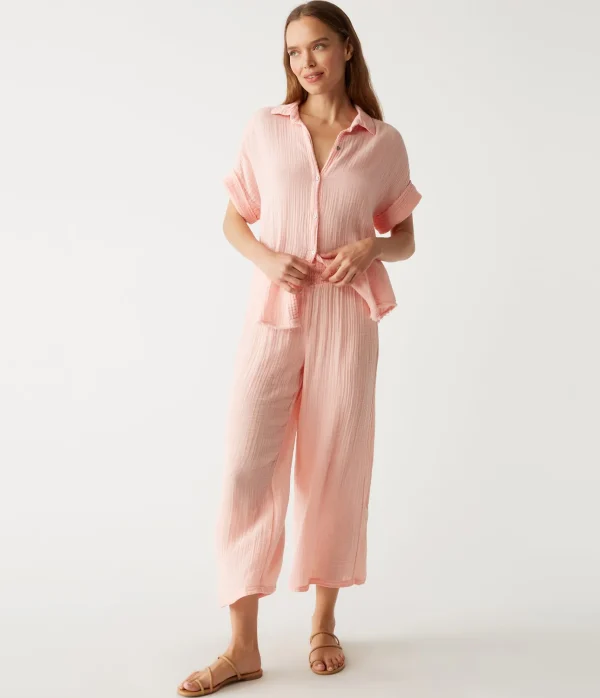 Michael Stars Medina Cropped Gauze Pant- Pants, Shorts & Skirts