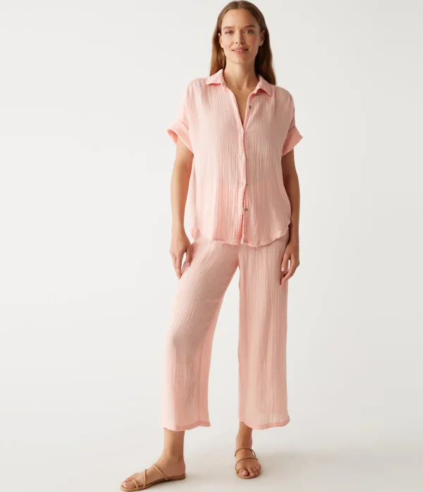 Michael Stars Medina Cropped Gauze Pant- Pants, Shorts & Skirts