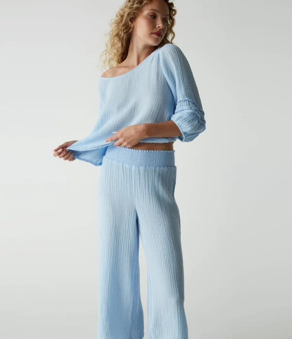 Michael Stars Medina Cropped Gauze Pant- Pants, Shorts & Skirts
