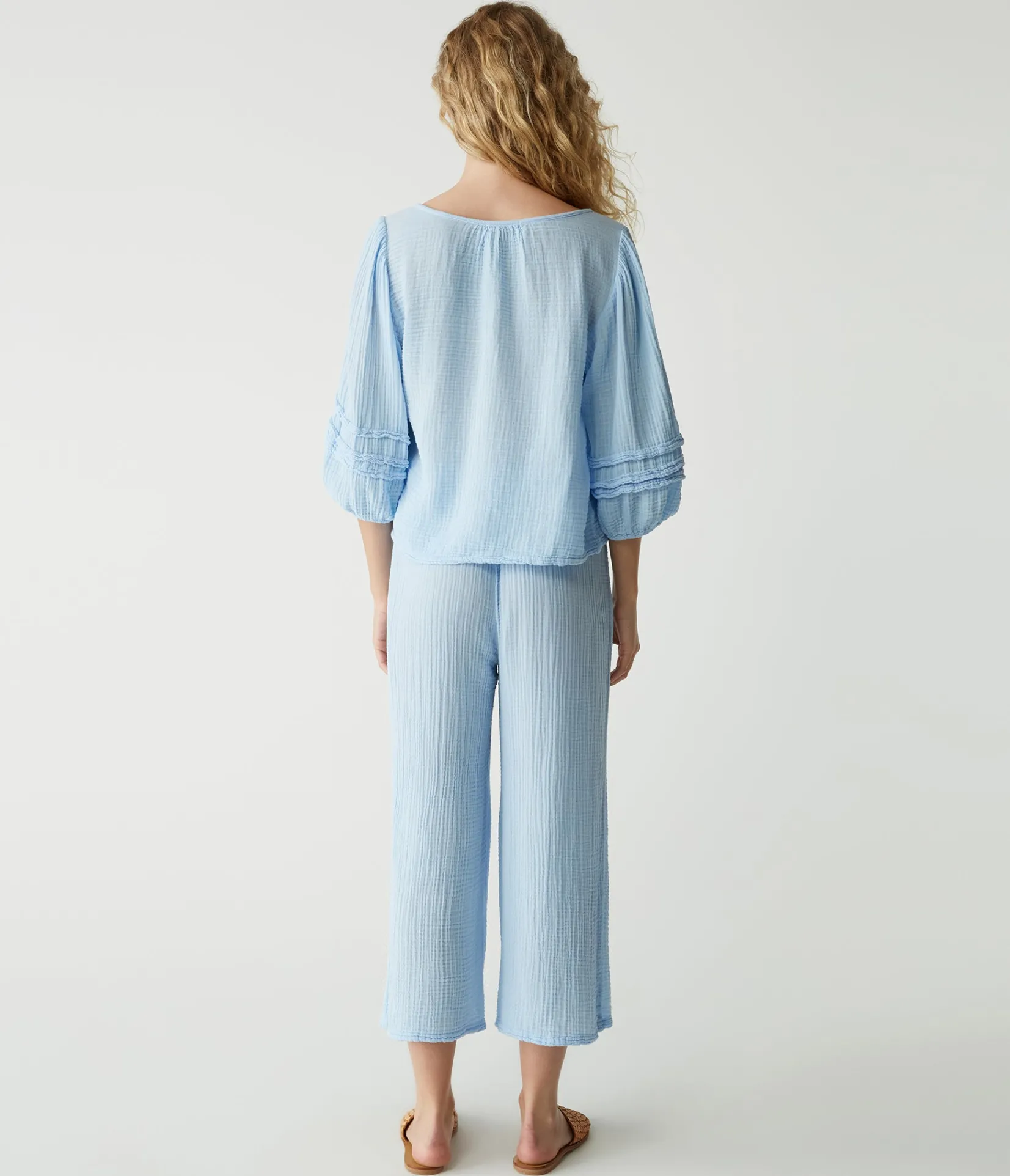 medina_cropped_gauze_pant_29.webp Michael Stars Medina Cropped Gauze Pant- Pants, Shorts & Skirts