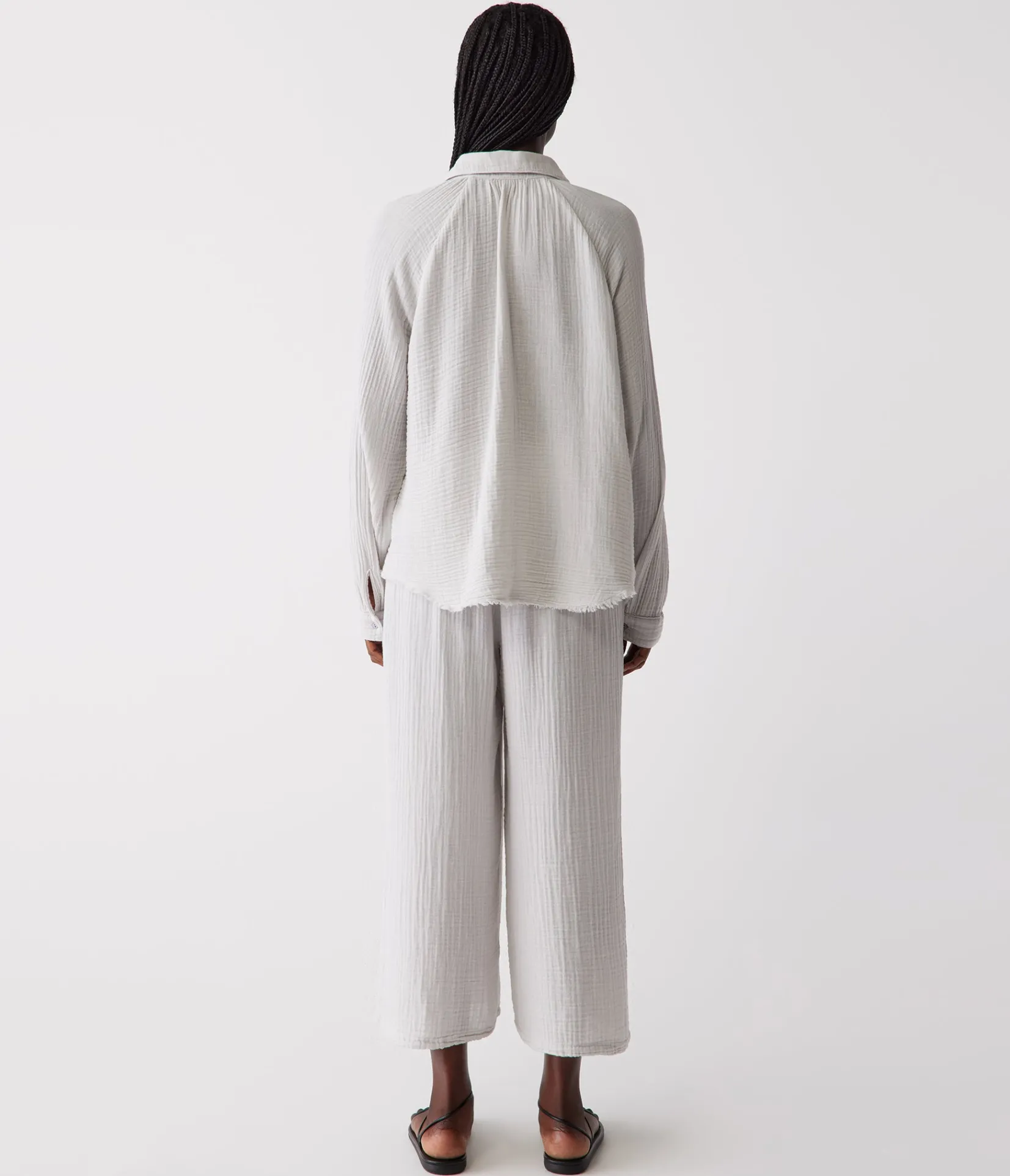 medina_cropped_gauze_pant_36.webp Michael Stars Medina Cropped Gauze Pant- Pants, Shorts & Skirts
