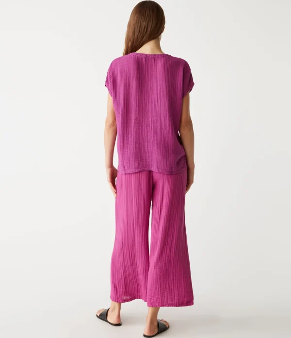 Michael Stars Medina Cropped Gauze Pant- Pants, Shorts & Skirts