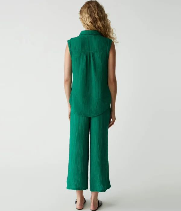 Michael Stars Medina Cropped Gauze Pant- Pants, Shorts & Skirts