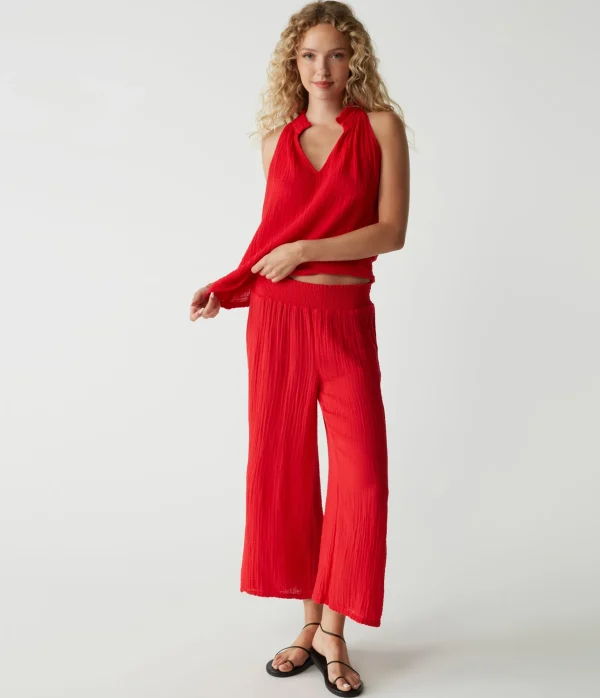 Michael Stars Medina Cropped Gauze Pant- Pants, Shorts & Skirts