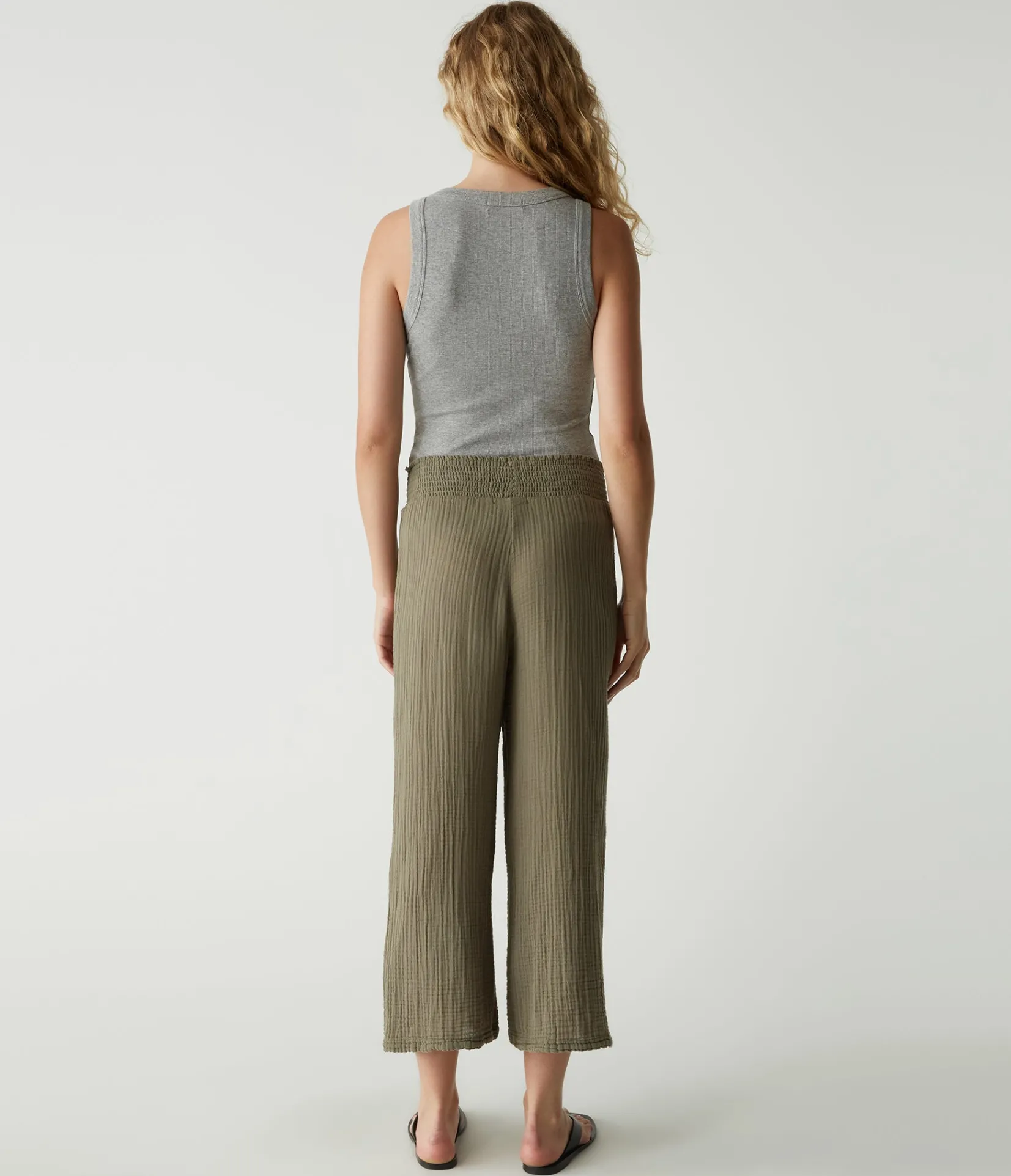 medina_cropped_gauze_pant_55.webp Michael Stars Medina Cropped Gauze Pant- Pants, Shorts & Skirts