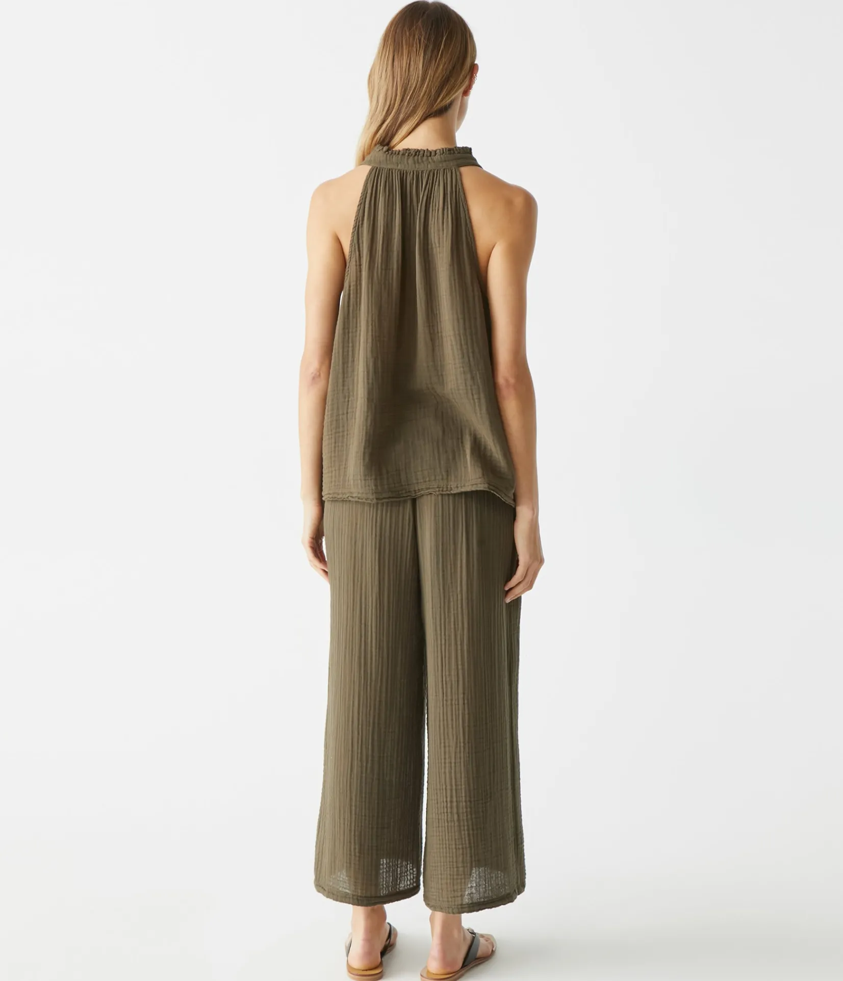 medina_cropped_gauze_pant_62.webp Michael Stars Medina Cropped Gauze Pant- Pants, Shorts & Skirts