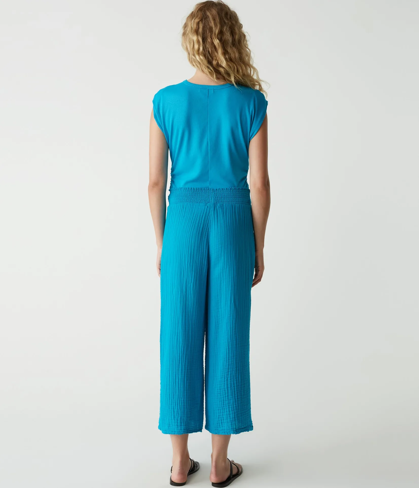 medina_cropped_gauze_pant_70.webp Michael Stars Medina Cropped Gauze Pant- Pants, Shorts & Skirts