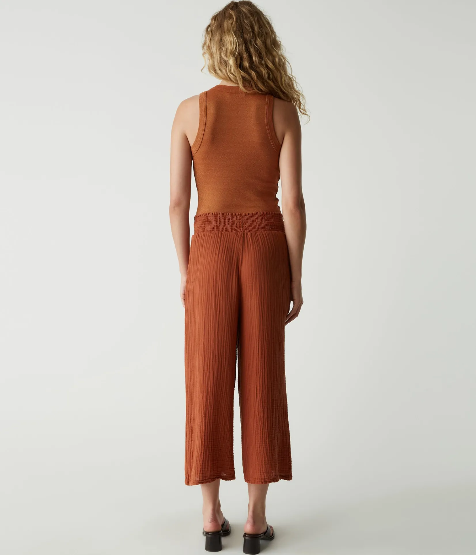medina_cropped_gauze_pant_78.webp Michael Stars Medina Cropped Gauze Pant- Pants, Shorts & Skirts