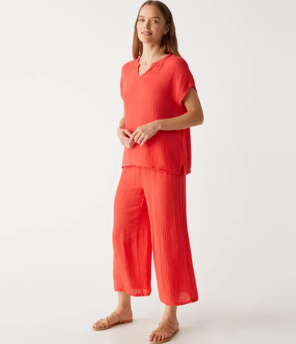 Michael Stars Medina Cropped Gauze Pant- Pants, Shorts & Skirts