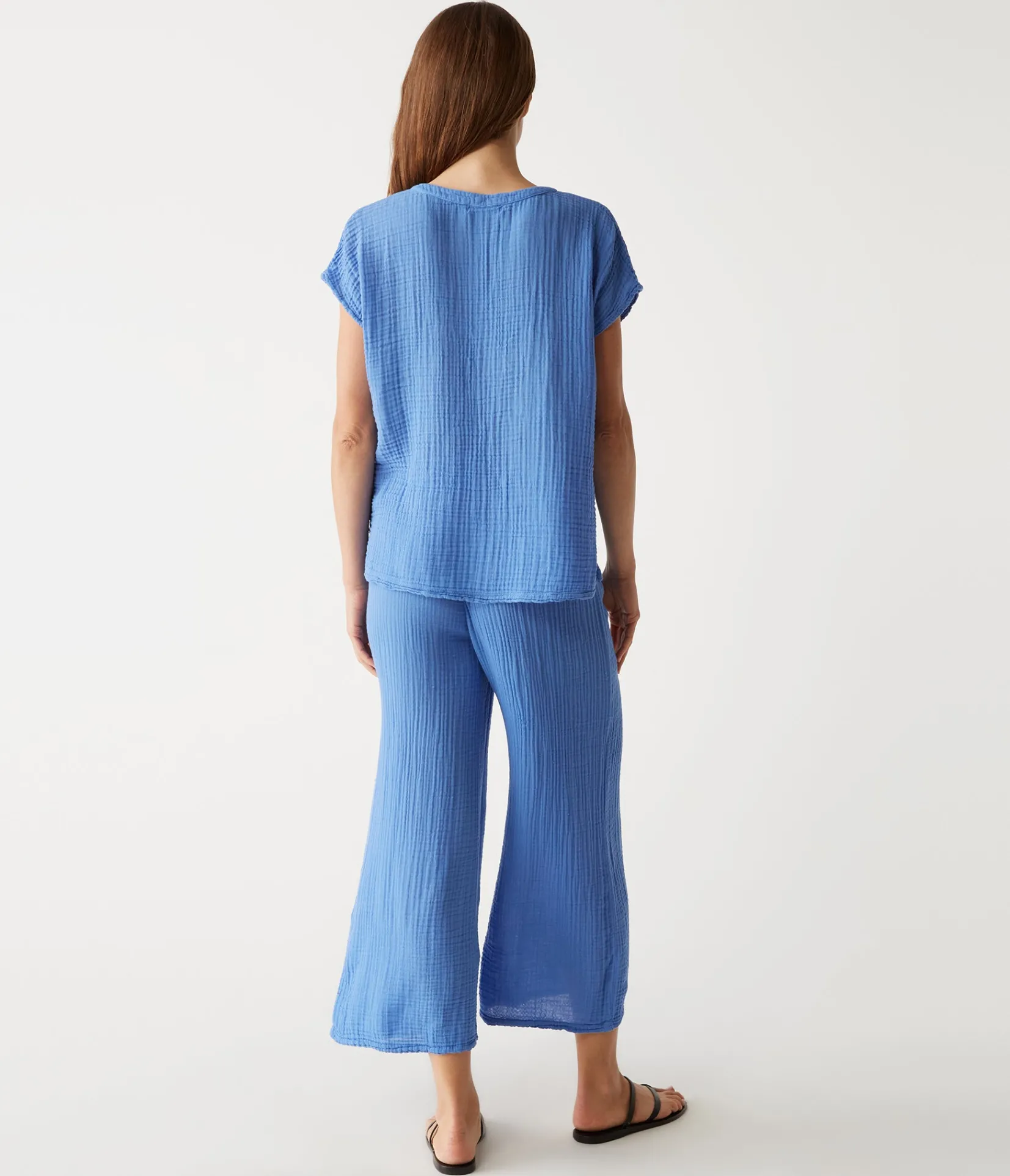 medina_cropped_gauze_pant_85.webp Michael Stars Medina Cropped Gauze Pant- Pants, Shorts & Skirts