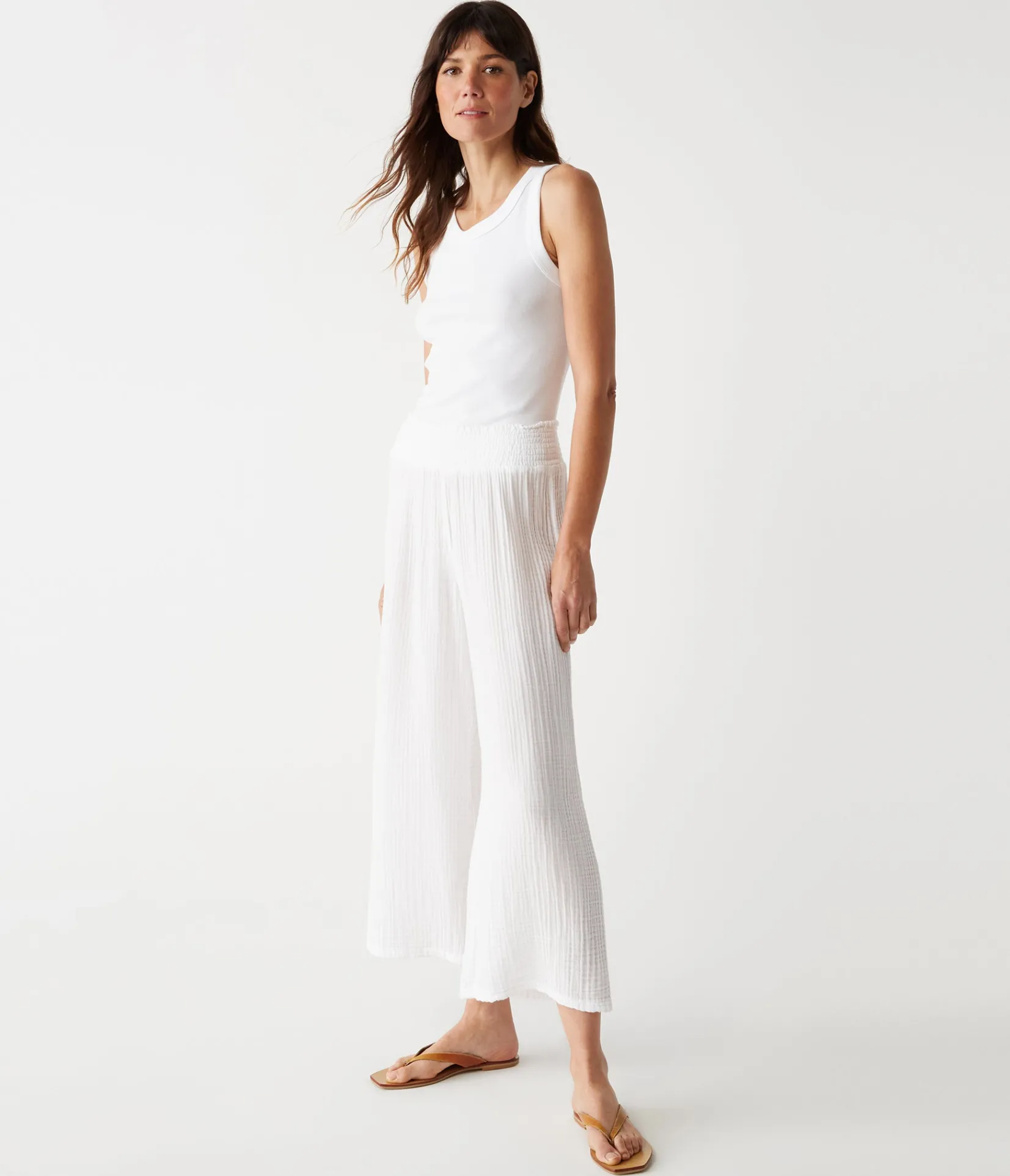 medina_cropped_gauze_pant_9.webp Michael Stars Medina Cropped Gauze Pant- Pants, Shorts & Skirts