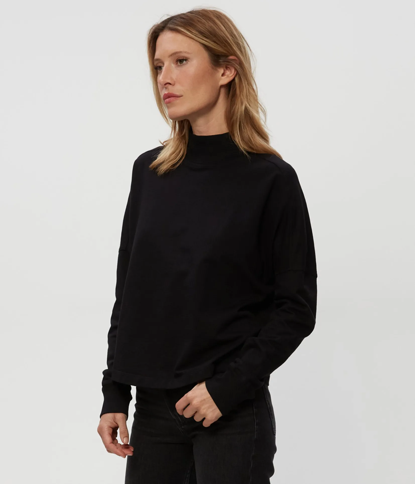 mila_mock_neck_sweatshirt_19.webp Michael Stars Mila Mock Neck Sweatshirt- Loungewear