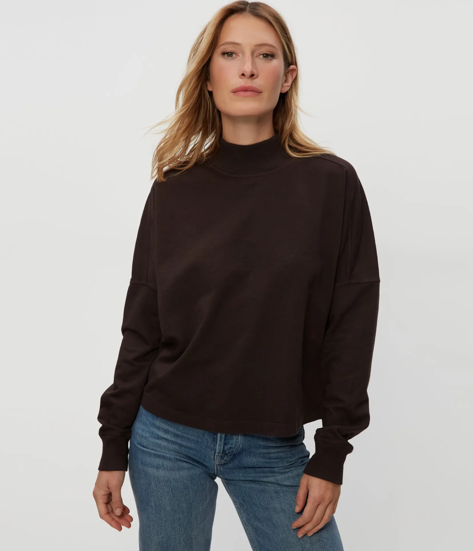 mila_mock_neck_sweatshirt_29.webp Michael Stars Mila Mock Neck Sweatshirt- Loungewear