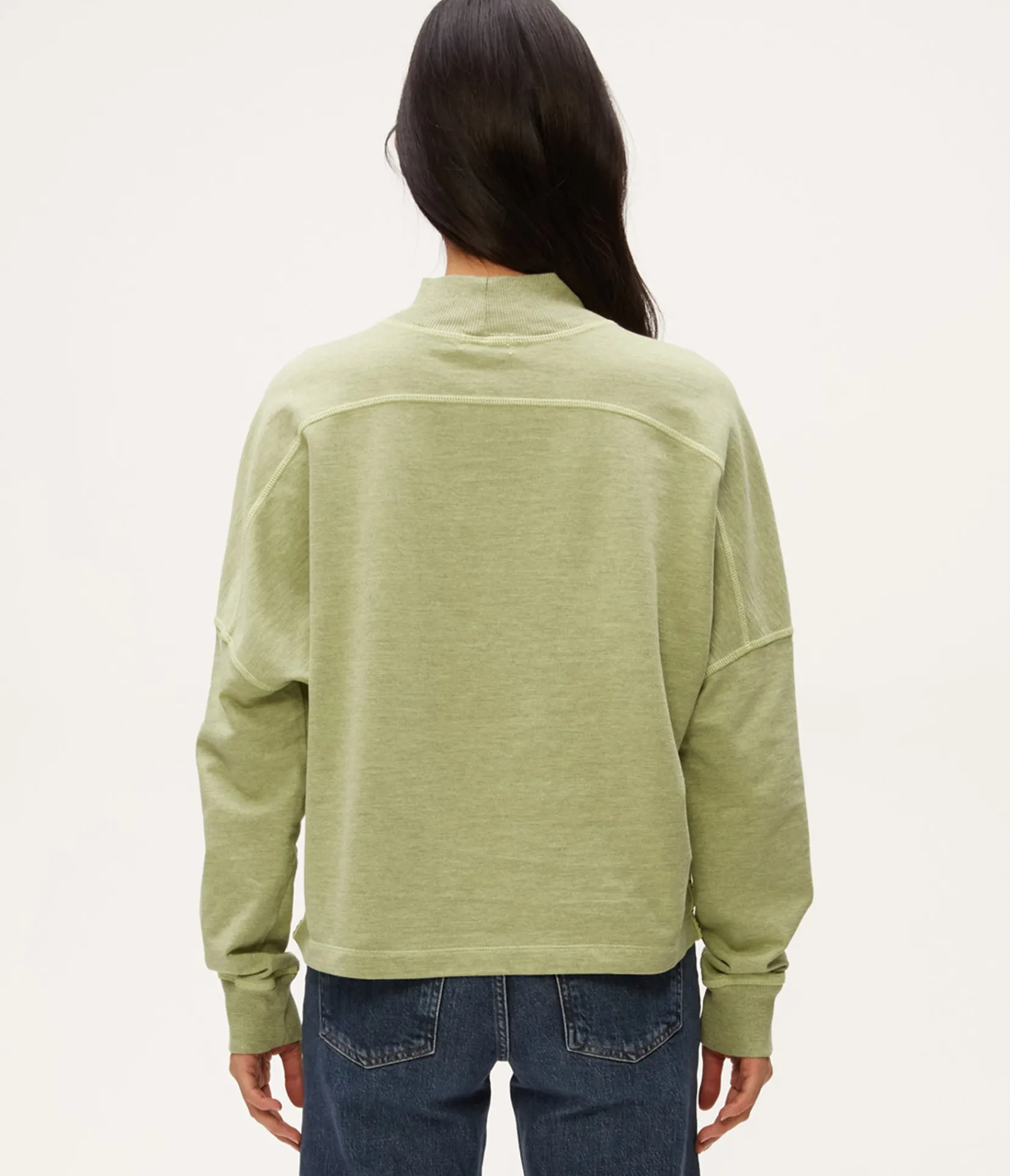 mila_mock_neck_sweatshirt_8.webp Michael Stars Mila Mock Neck Sweatshirt- Loungewear