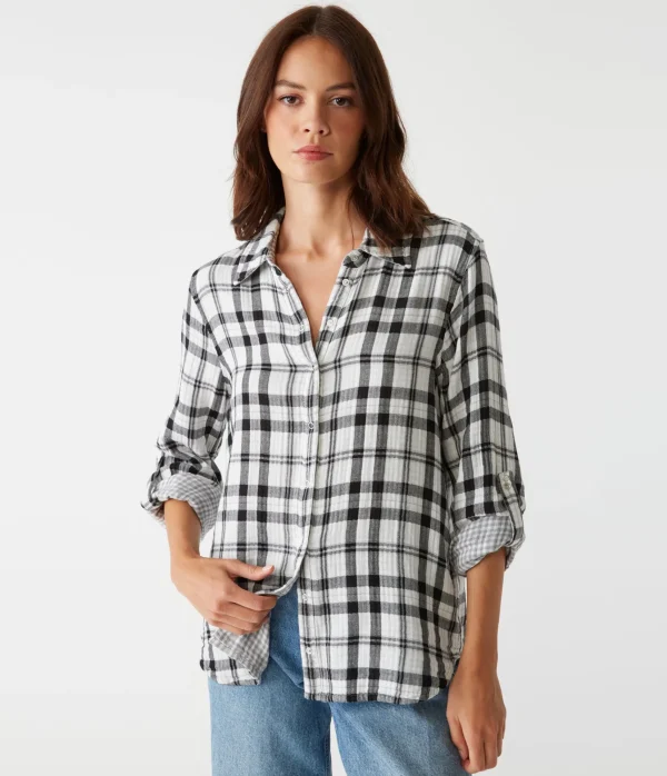 Michael Stars Millie Plaid Shirt- Tops, Blouses & Shirts