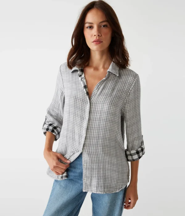Michael Stars Millie Plaid Shirt- Tops, Blouses & Shirts