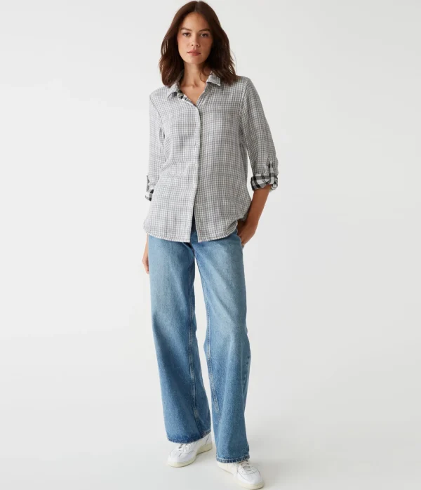 Michael Stars Millie Plaid Shirt- Tops, Blouses & Shirts