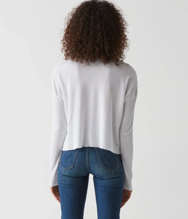 Michael Stars Milo Shoulder Snap Thermal Top- T-Shirts | Loungewear