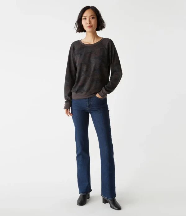 Michael Stars Mira Camo Pullover- T-Shirts | Loungewear