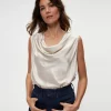 Michael Stars Mitzi Cowl Neck Top- Tops, Blouses & Shirts