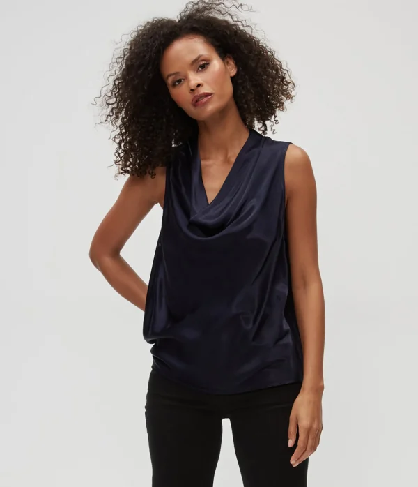 Michael Stars Mitzi Cowl Neck Top- Tops, Blouses & Shirts