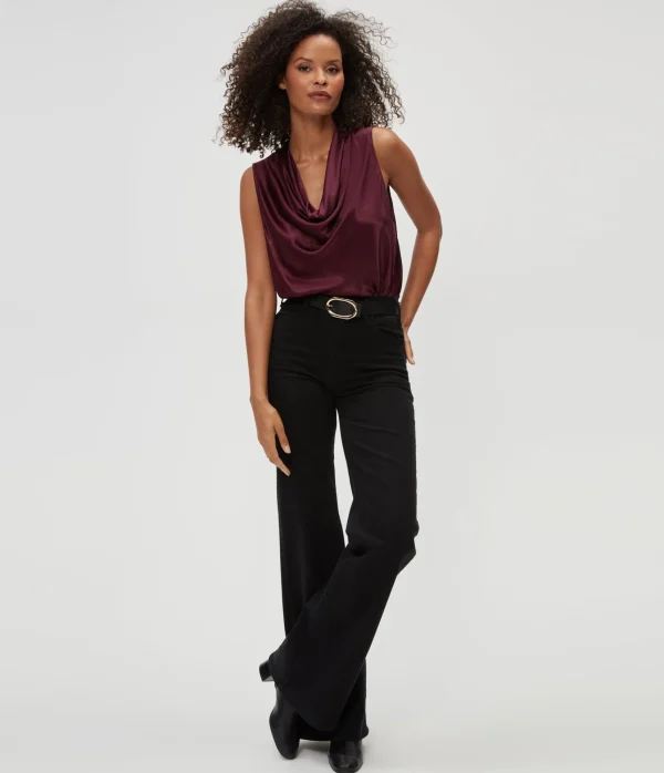 Michael Stars Mitzi Cowl Neck Top- Tops, Blouses & Shirts