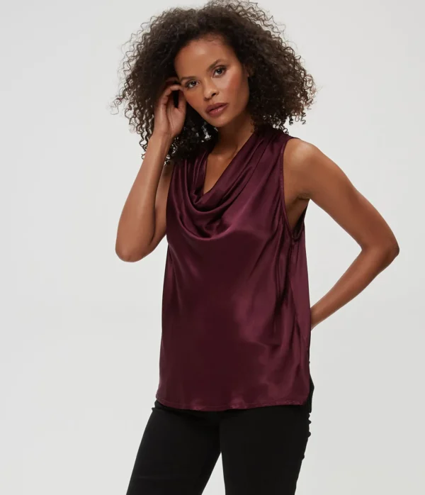 Michael Stars Mitzi Cowl Neck Top- Tops, Blouses & Shirts
