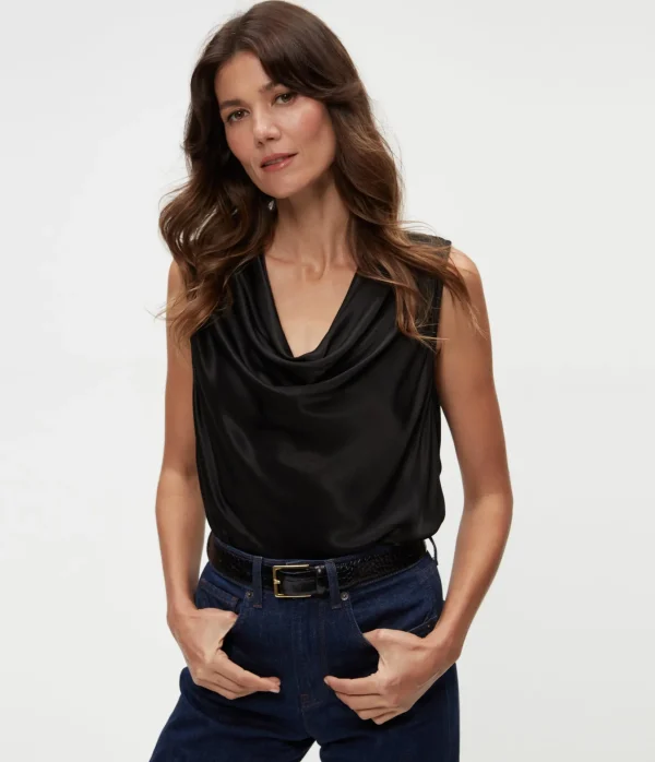 Michael Stars Mitzi Cowl Neck Top- Tops, Blouses & Shirts