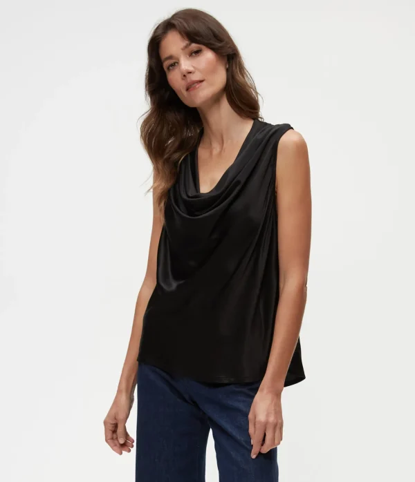 Michael Stars Mitzi Cowl Neck Top- Tops, Blouses & Shirts