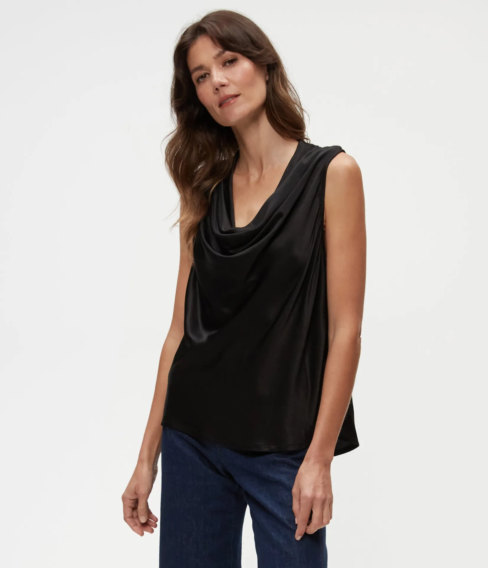 mitzi_cowl_neck_top_6.webp Michael Stars Mitzi Cowl Neck Top- Tops, Blouses & Shirts