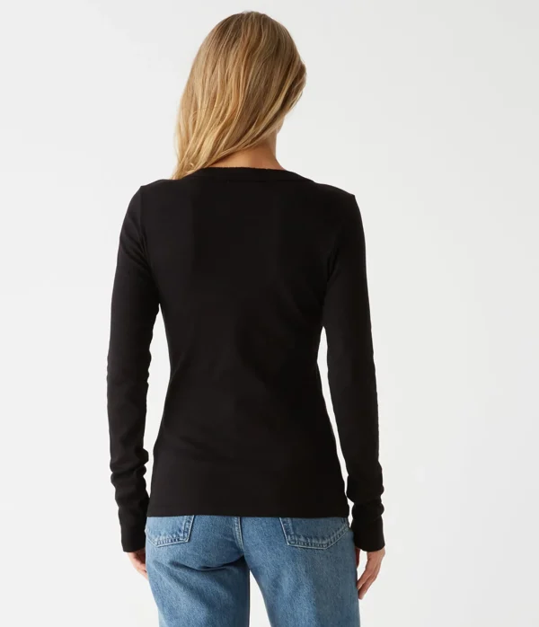 Michael Stars Molly V-Neck Tee- T-Shirts | Supima Cotton T-Shirts