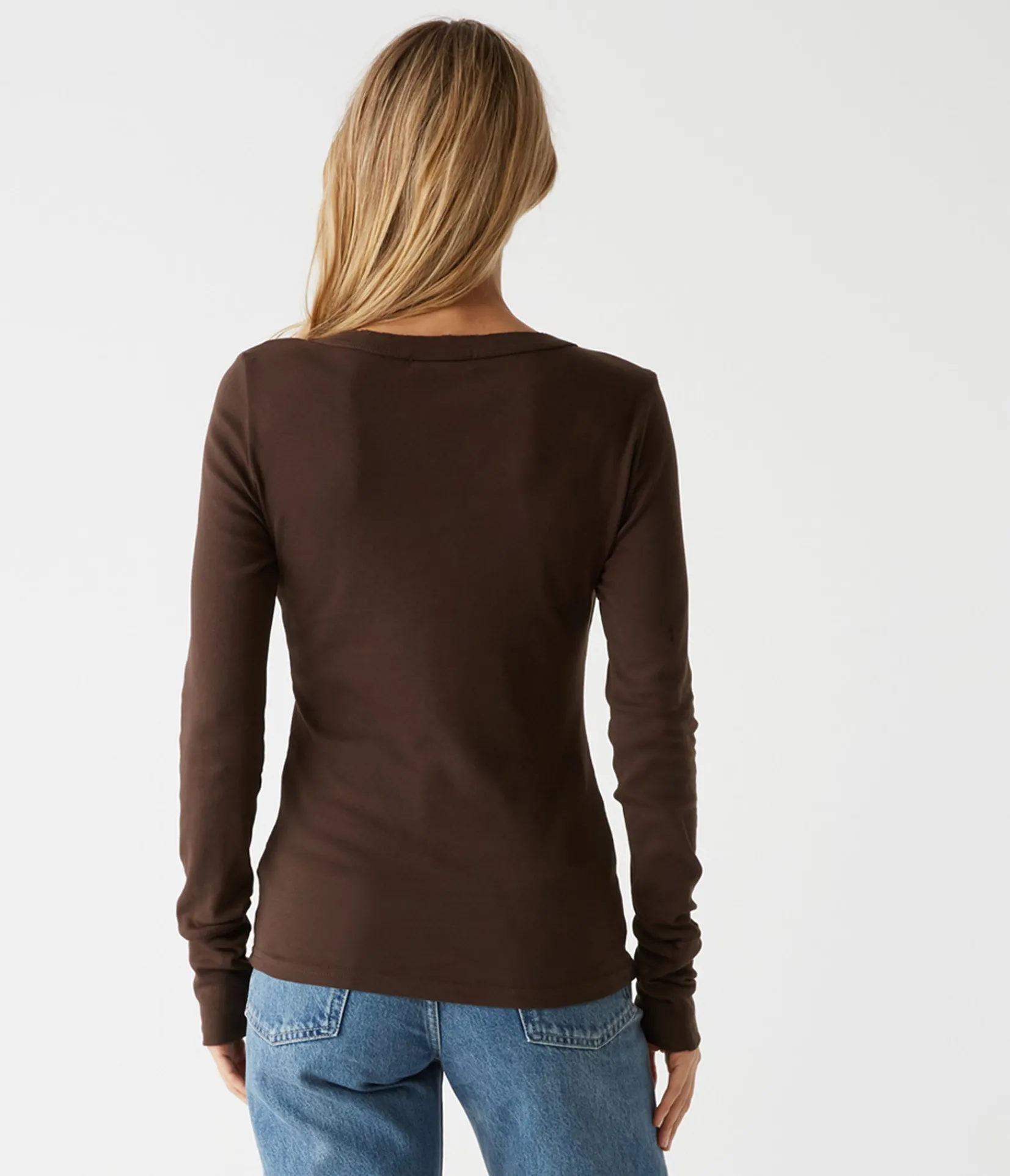 molly_vneck_tee_28.webp Michael Stars Molly V-Neck Tee- T-Shirts | Supima Cotton T-Shirts
