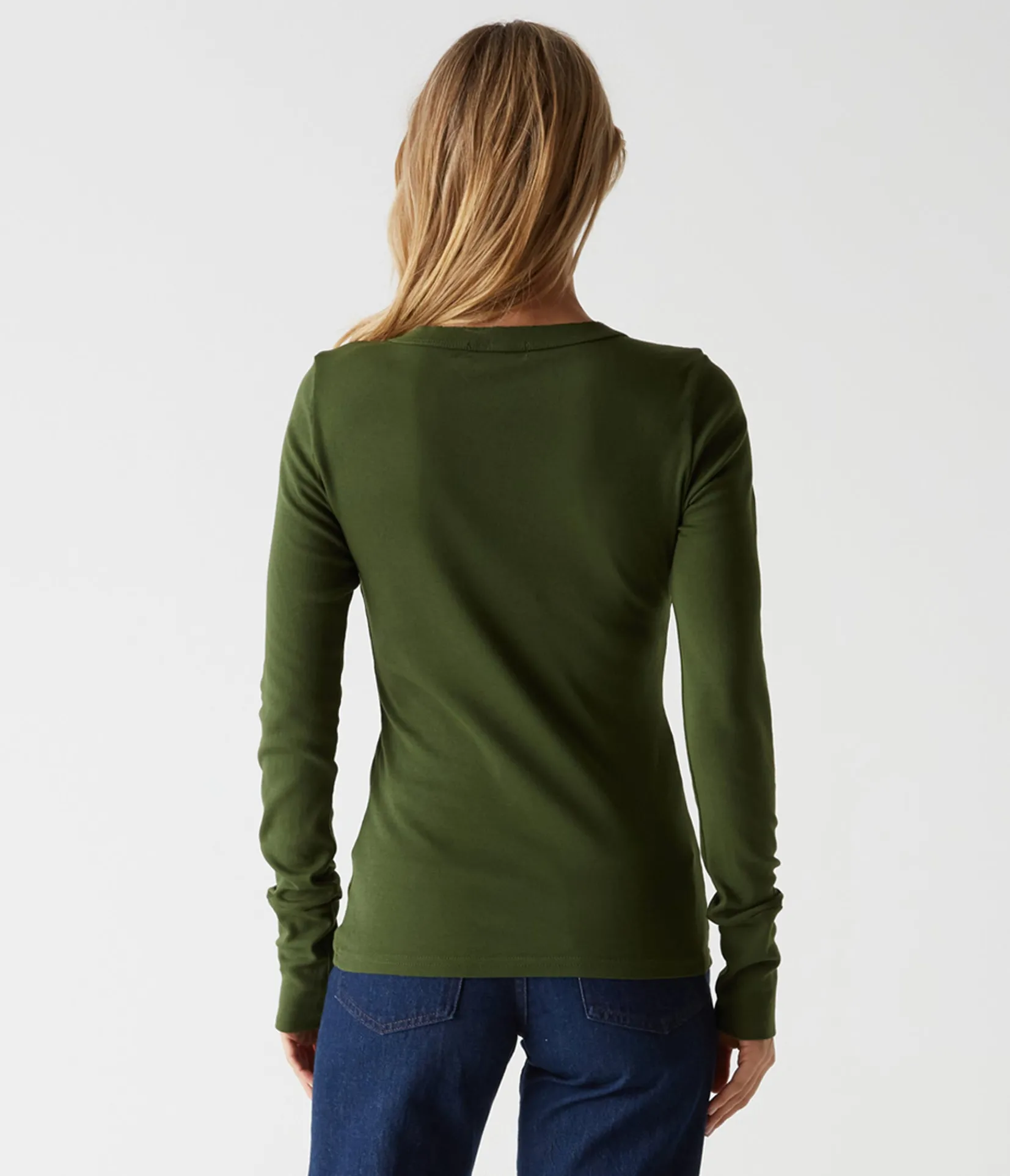 molly_vneck_tee_48.webp Michael Stars Molly V-Neck Tee- T-Shirts | Supima Cotton T-Shirts