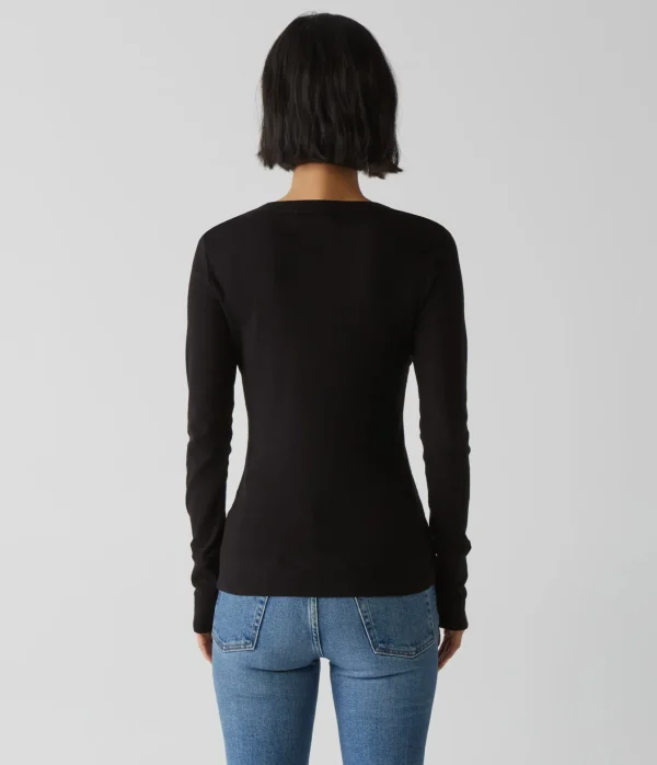 Michael Stars Molly V-Neck Tee- T-Shirts | Supima Cotton T-Shirts