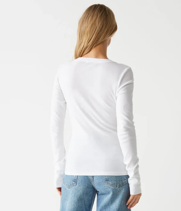 Michael Stars Molly V-Neck Tee- T-Shirts | Supima Cotton T-Shirts