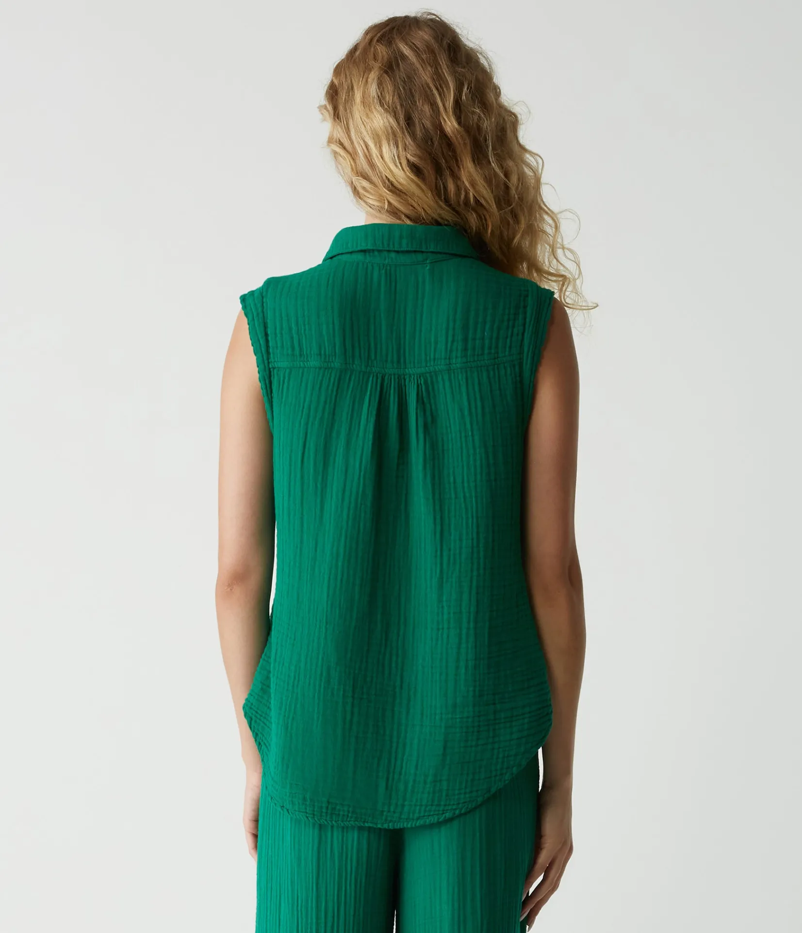 monique_gauze_button_down_tank_15.webp Michael Stars Monique Gauze Button Down Tank- Tops, Blouses & Shirts