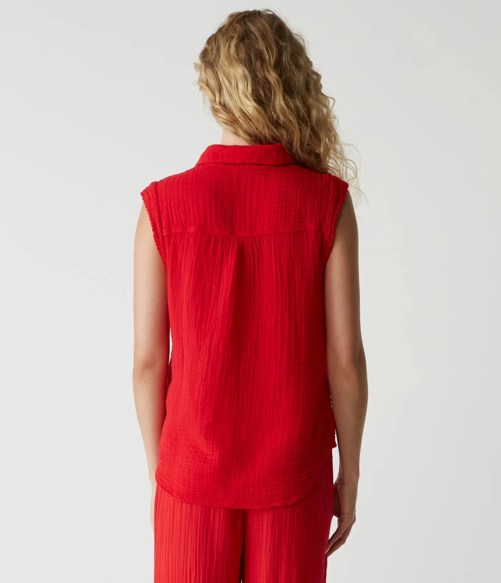 monique_gauze_button_down_tank_40.webp Michael Stars Monique Gauze Button Down Tank- Tops, Blouses & Shirts