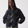 Michael Stars Naomi Double Dye Zip-Up Hoodie- Loungewear