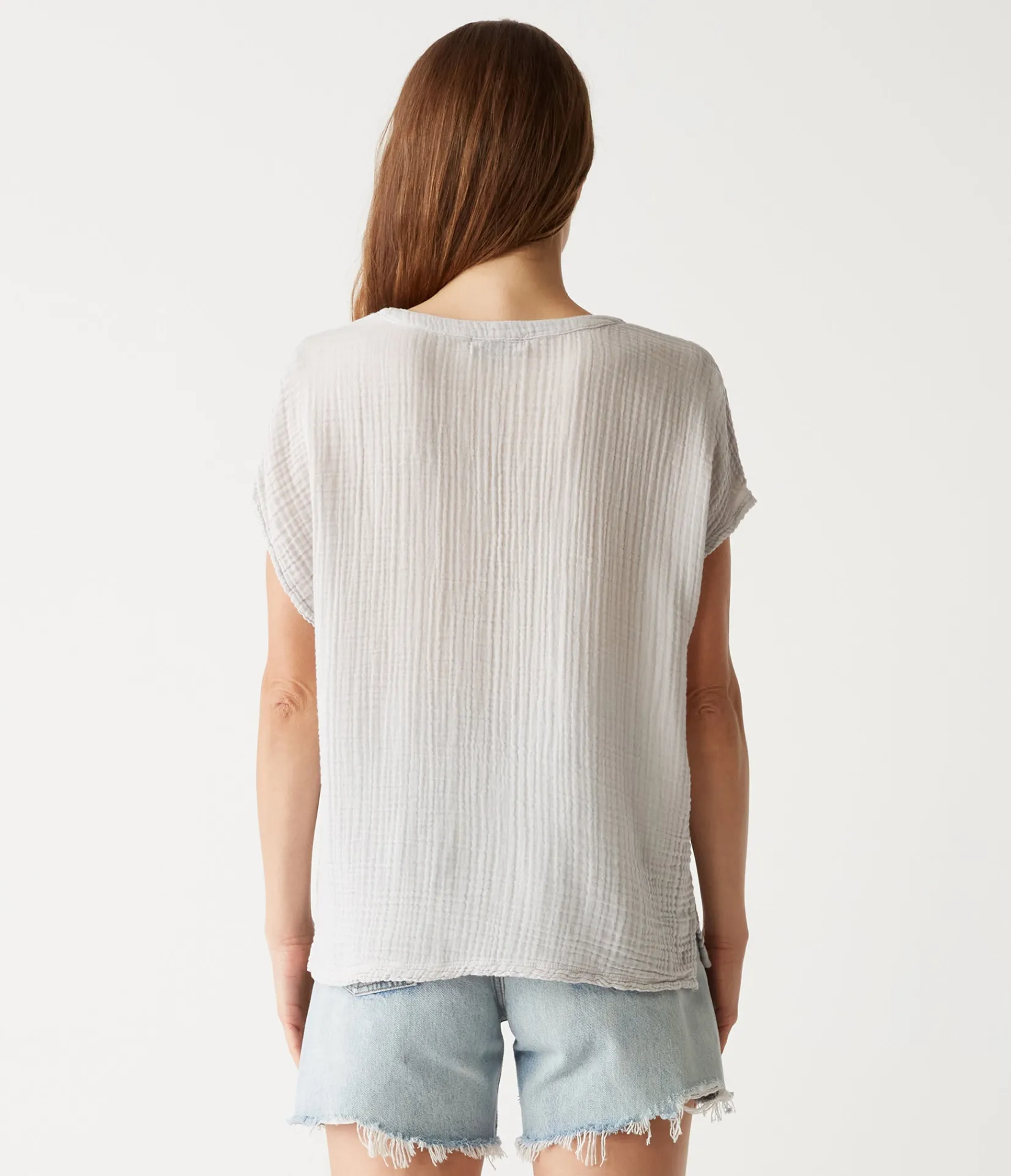 naomi_split_neck_top_15.webp Michael Stars Naomi Split Neck Top- Tops, Blouses & Shirts