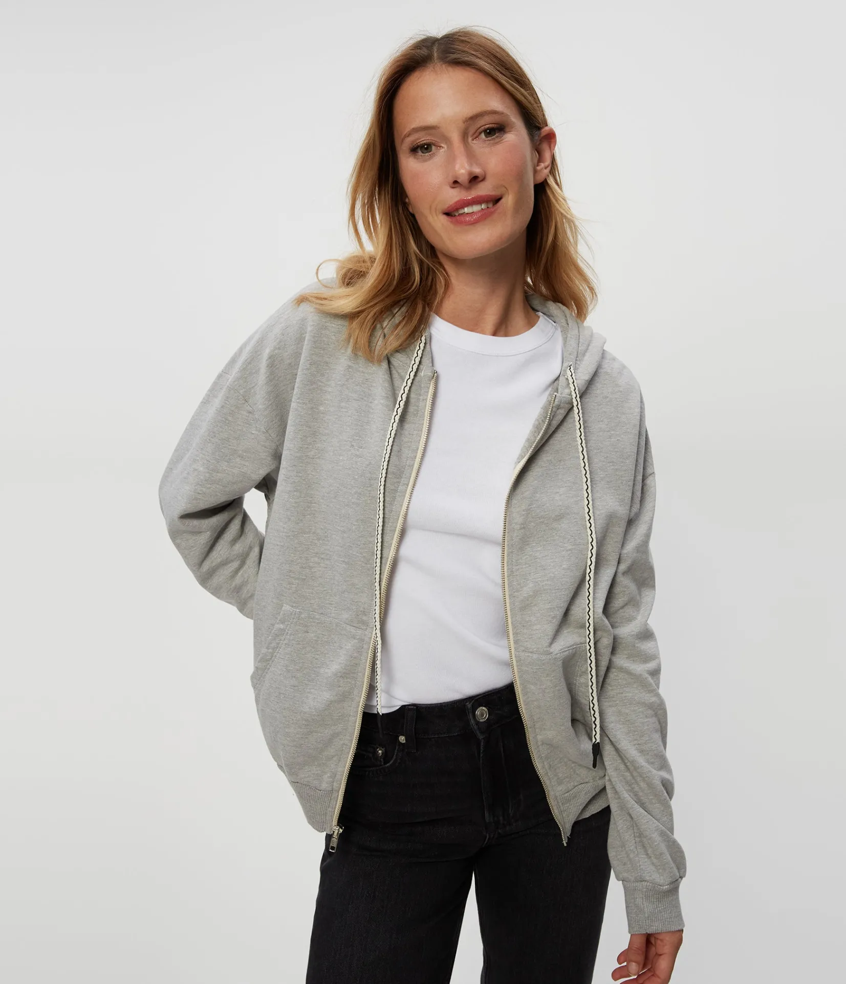 naomi_zipup_hoodie_0.webp Michael Stars Naomi Zip-Up Hoodie- Loungewear