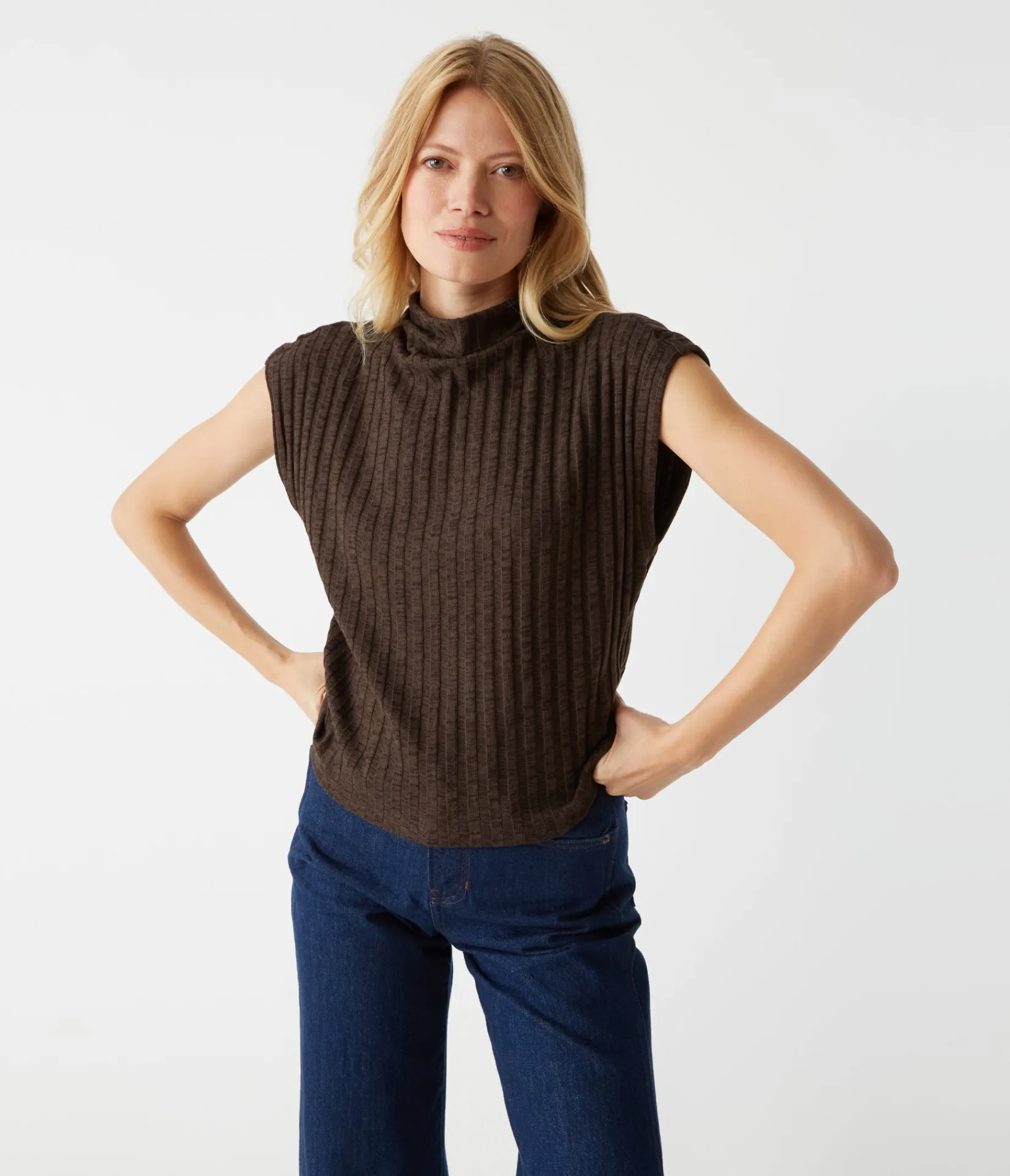 nara_mock_neck_top_12.webp Michael Stars Nara Mock Neck Top- Tops, Blouses & Shirts | Sweaters & Cardigans