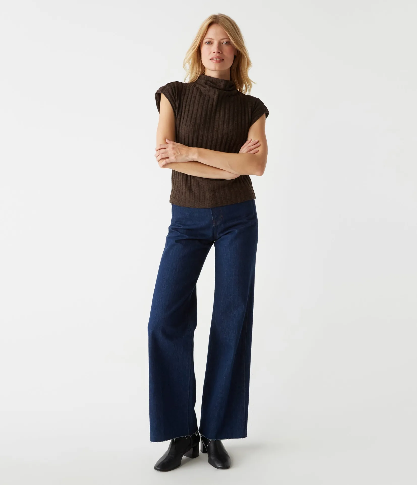 nara_mock_neck_top_13.webp Michael Stars Nara Mock Neck Top- Tops, Blouses & Shirts | Sweaters & Cardigans