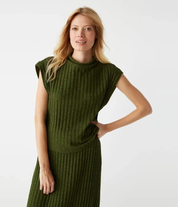 Michael Stars Nara Mock Neck Top- Tops, Blouses & Shirts | Sweaters & Cardigans