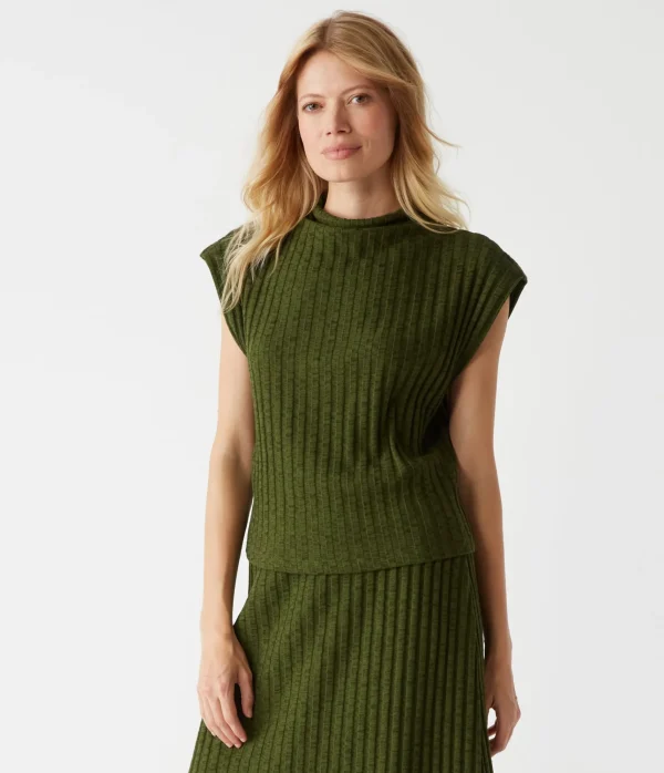 Michael Stars Nara Mock Neck Top- Tops, Blouses & Shirts | Sweaters & Cardigans