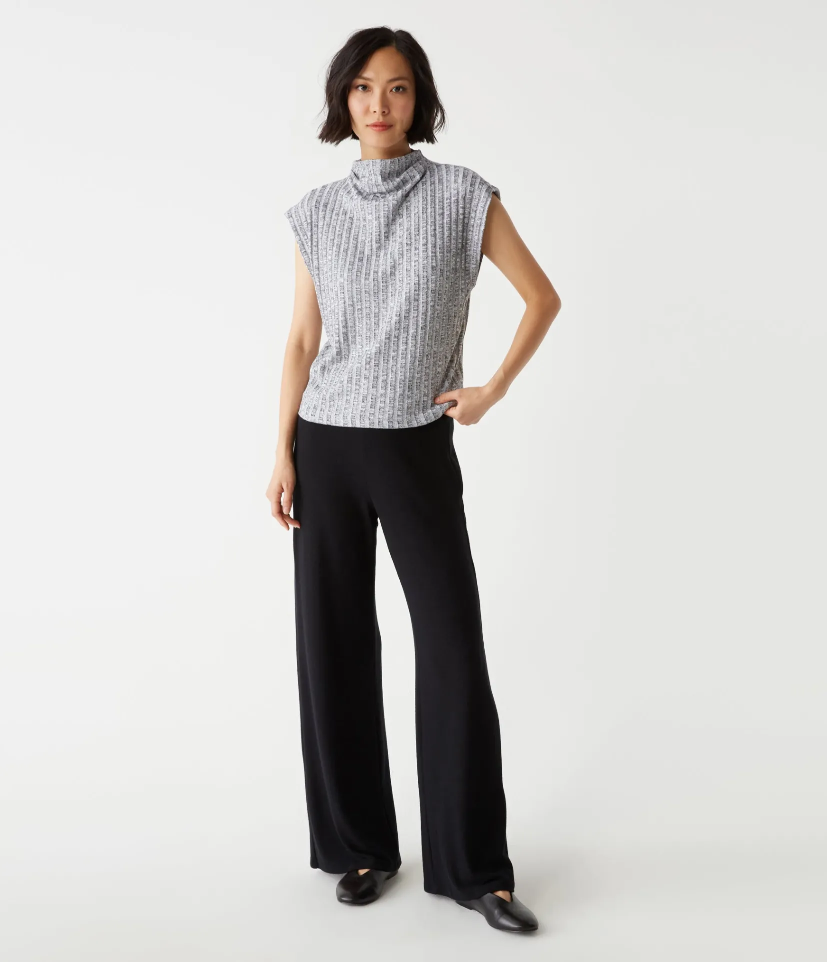 nara_mock_neck_top_5.webp Michael Stars Nara Mock Neck Top- Tops, Blouses & Shirts | Sweaters & Cardigans